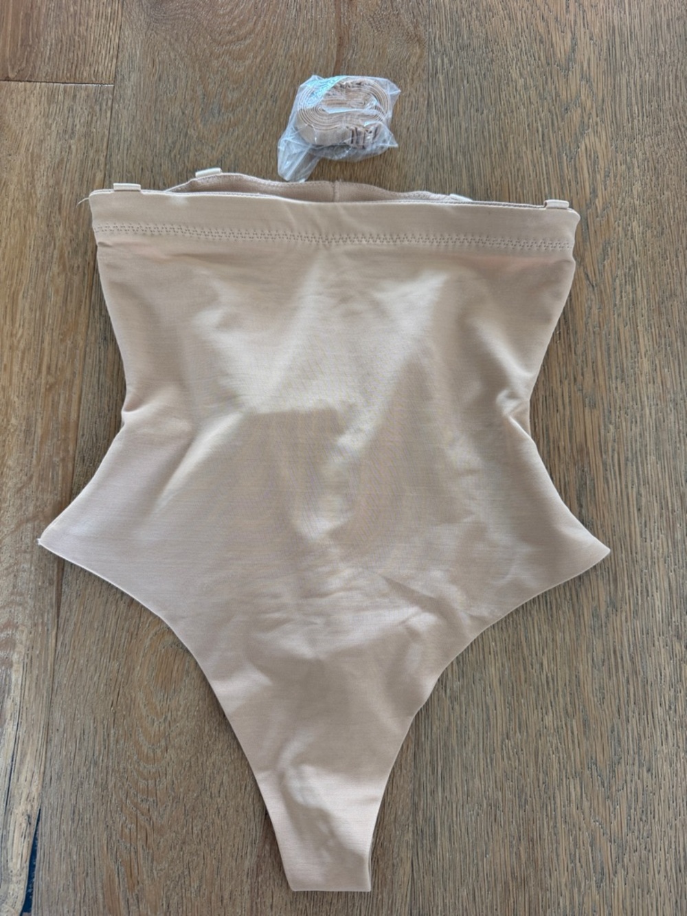Honeylove Seamless High-Waist Shapewear Thong - Nude